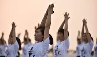 International Yoga Day 2017: Yoga enthusiasts perform asanas worldwide commemorating the day