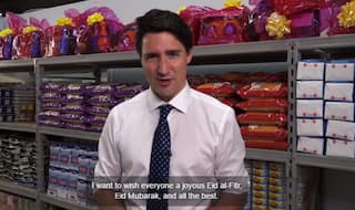 Eid al-Fitr 2017 wishes from Justin Trudeau: Canadian PM posts Eid Mubarak greetings to Muslims celebrating end of Ramadan in sweet video