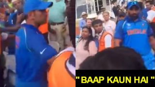 MS Dhoni cools angry Mohammed Shami after Pakistani Fans hurled 'Who's your Daddy?' taunt at CT 2017 Final! Watch video