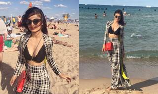 Mouni Roy rocks cleavage-baring bralette in new hot pictures from the Chicago holidays!