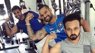 Virat Kohli, Shikhar Dhawan hit the gym ahead of third ODI against West Indies