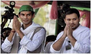 When Younger Brother Tejashwi Tried to Pacify a Furious Tej Pratap Yadav - Watch