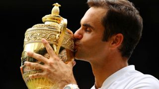 Roger Federer Becomes First Man to Win Eight Wimbledon Titles, Beats Marin Cilic 6-3, 6-1, 6-4 in The Final