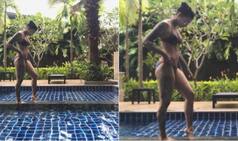 Bani J Shares Sexy Bikini Picture From Thailand! Poolside Photo is Giving Us Vacation Goals