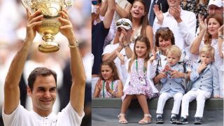 Roger Federer’s Twin Sons and Daughters Score ‘Love All’, Overshadows Dad’s Historic Wimbledon 2017 Win with Cuteness (See Pictures)