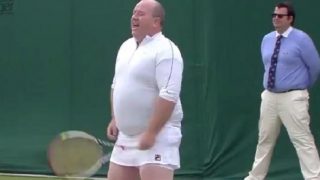 Wimbledon 2017: Kim Clijsters Invites Male Fan on Court to Play Women’s Doubles in Skirt