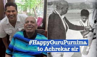 Sachin Tendulkar wishes Guru Purnima 2017 to Coach Ramakant Achrekar by Tweeting an Old Photograph from Early Days!