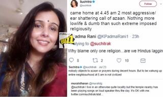 Suchitra Krishnamoorthi Finds Azaan ‘Low Life & Dumb’! Twitter Loses Calm Over Derogatory Choice of Words