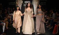 Grandeur and glamour came alive as Dia Mirza Walked the Ramp at Lakme Fashion Week 2017!