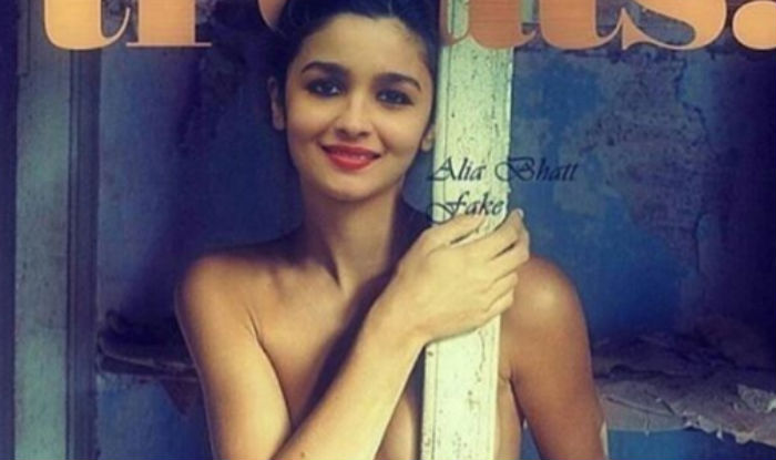 Nude Indian Actress Sexy - Alia Bhatt Fake Naked Magazine Cover Goes Viral: Morphed ...