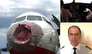 Brave Ukranian Pilot Landed a Plane Safely, After Giant Hailstorms Smashed the Windscreen