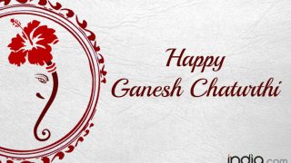 Ganesh Chaturthi Wishes in Hindi: Happy Ganesh Chaturthi 2017 Messages, WhatsApp GIF Images & Greetings for Ganpati Festival