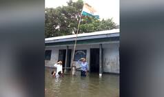 This Assam School Hoisted The National Flag On Independence Day in Flood Waters, Facebook Pic Goes Viral