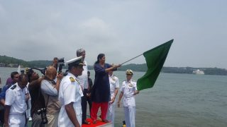 Defence Minister Nirmala Sitharaman Flags off Navika Sagar Parikrama, India's First Global Naval Expedition by Women