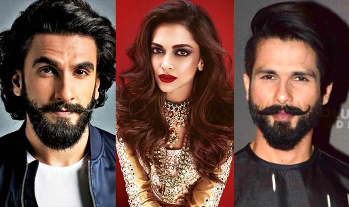Ranveer Singh, Deepika Padukone and Shahid Kapoor
