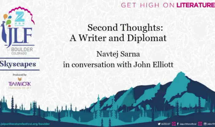 John Elliot Talks on Second Thoughts: A Writer and a Diplomat at Zee JLF in Colorado