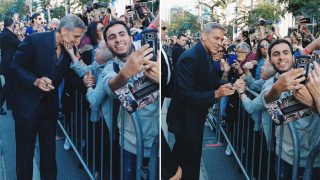 George Clooney's Encounter With This Elderly Woman Who Grabbed His Chin At The Toronto International Film Festival Made Her An Internet Sensation