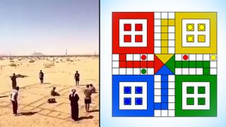 This Viral Video Of Life-Sized Ludo Played With Human Pawns In The Desert Will Make You Laugh Out Loud
