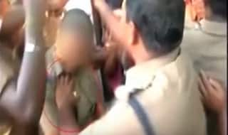 Caught on Camera: Policeman Gropes Woman Cop During Anti-NEET Protest