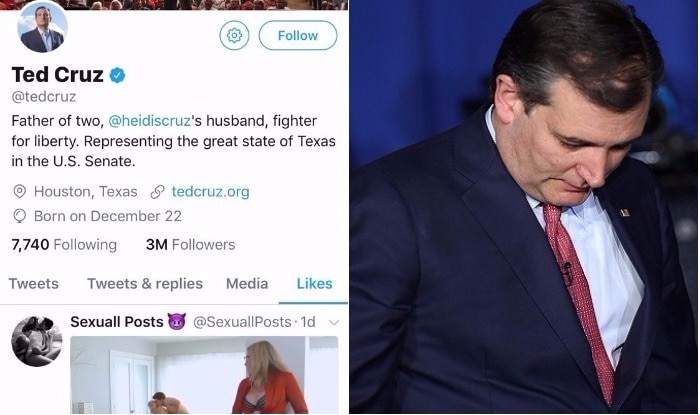 700px x 415px - US Senator Ted Cruz Who Defended Ban on Sex Toys Likes Porn Video ...