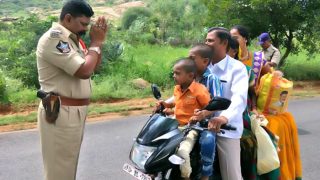 Andhra Pradesh Woman to Policemen on Duty Amid Coronavirus Outbreak, Gets Applauded by DGP