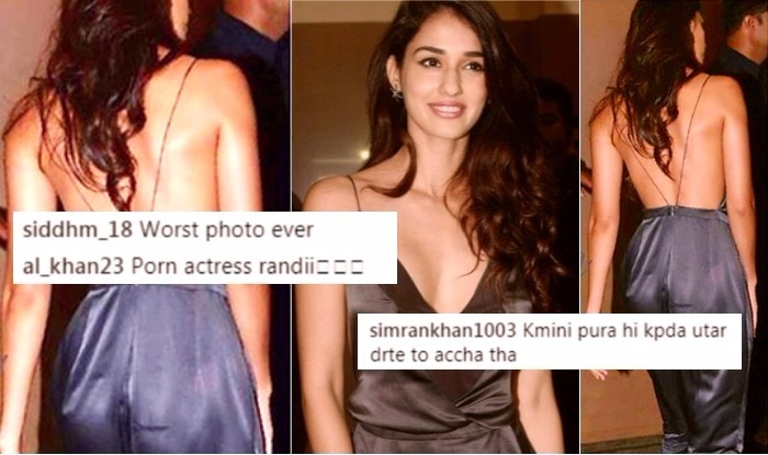 Indian Woman Porn Star - Disha Patani Called 'Porn Star' for Wearing Sexy Backless ...