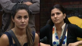 Bigg Boss 11 Contestant Hina Khan Puts a Cute Video with Haryani Dancer Sapna Chaudhary and Their Fans Can't Keep Calm Bigg Boss 11 Contestant Hina Khan Puts a Cute Video with Haryani Dancer Sapna Chaudhary and Their Fans Can't Keep Calm
