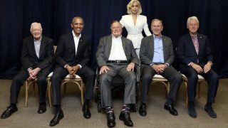 Lady Gaga Photo With Five Former American Presidents At Charity Concert Goes Viral