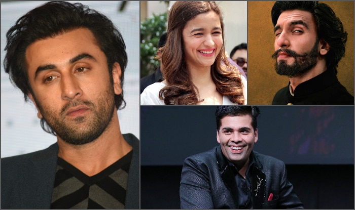 Karan Johar Alia Bhatt And Ranveer Singh Are Ranbir Kapoor S Favourites India Com karan johar alia bhatt and ranveer