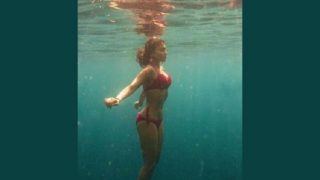 Shriya Saran Flaunts Her Enviable Bikini Body Under Water