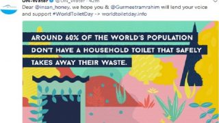United Nations Tags Honeypreet, Gurmeet Ram Rahim in World Toilet Day Tweet; Twitteratti Ask WHY?