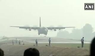 ताज एक्सप्रेसवे पर रणभूमि जैसा नजारा, सबसे पहले सुपर हर्क्युलिस की लैंडिंग