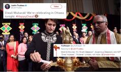 Justin Trudeau Tweets    Diwali Mubarak    Instead of Happy Diwali, Gets Trolled