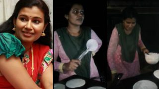 Malayalam Actress Kavitha Lakshmi’s Video Goes Viral As She Sells Dosas For Her Living (Watch Video)