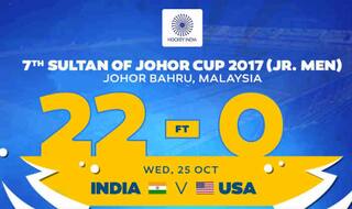 भारत ने सुल्तान जोहोर हॉकी टूर्नामेंट में अमेरिका को 22-0 से रौंदा