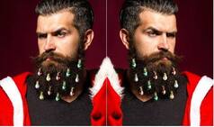 Last Year it was Glitter Beard, This Year Decorate Your Beard with Bauble For Christmas!