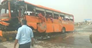 1 Killed 45 Injured as School Bus Turns Turtle on Yamuna Expressway