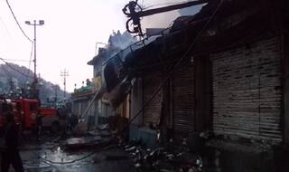 Six shops gutted in fire in Darjeeling, no Casualty so far