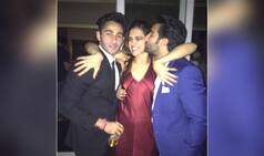 Ranbir Kapoor's Cousin Aadar Jain Kisses Padmavati Actress Deepika Padukone On Her Cheek