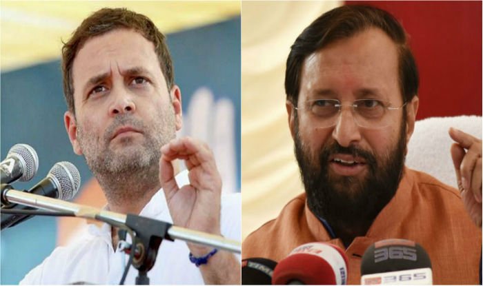 Gujarat Has Rejected Rahul Gandhi, Congress's Politics of Hypocrisy: HRD Minister Prakash Javdekar | India.com