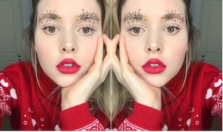 Decorate Your Eyebrows Like a Christmas Tree This Festive Season