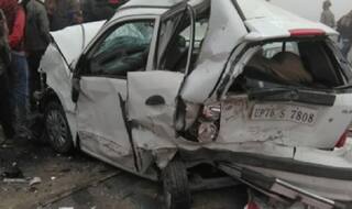 10 Cars Collide on Lucknow-Agra Expressway Due to Dense Fog, Several Injured - Watch Video