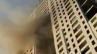 Mumbai: Fire Breaks Out in 31-Storey Legend Building in Walkeshwar Area, 10 Fire Tenders on The Spot