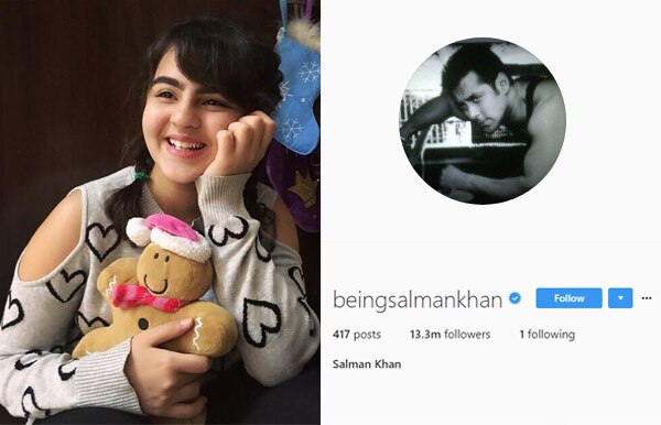 salman khan follows just one person renaye tejani on instagram meet the young - follow girl on instagram