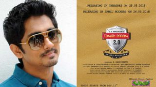 Tamil Actor Siddharth Tweets Release Date of 'Tamizh Padam 2.0', To Be Available on Tamil Rockers, a Torrent Site