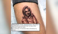 SNL Member Pete Davidson Gets Hilary Clinton Tattoo on Arm as Christmas Gift; Her Response Leaves Netizens in Splits