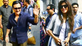 Saif Ali Khan Comes To The Rescue Of Baazaar Co-star Chitrangada Singh As She Gets Mobbed By Shutterbugs And Fans