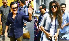When Saif Ali Khan Played Chitrangada Singh's Knight In Shining Armour On The Sets Of Baazaar (Pics)