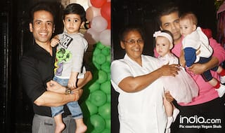 Karan Johar's Twins Yash And Roohi Celebrate Christmas With Laksshya Kapoor And We're Missing Taimur Ali Khan - View Pics