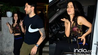 Ex Bigg Boss Contestant Elli Avram Spotted Outside A Mumbai Restaurant With A Mystery Man